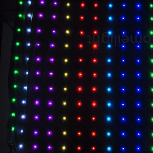 Telón de fondo LED DJ iluminación P12 3*4 m RGB visión tela cortina de la visión del LED - Product Image 1