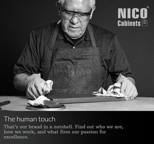 NICOCABINET Custom Classic <strong>Russian</strong> Beige Solid Wood Kitchen Cabinet Furniture Soft Smart Features Sink Faucet Drawer Slide <strong>Hinge</strong> - Product Image 6