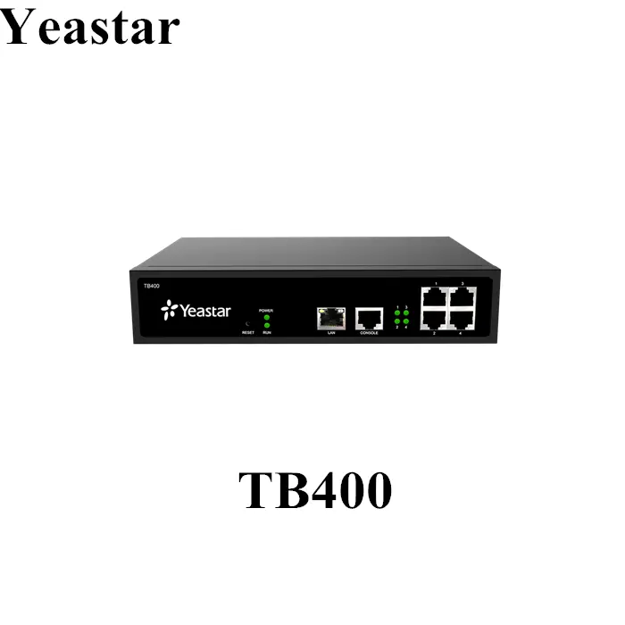 منفذ Yeastar BRI VoIP Gateway TB200 & TB400, يأتي مع منفذي 2 أو 4 من نوع BRI للشركات التي تستخدم خطوط ISDN BRI