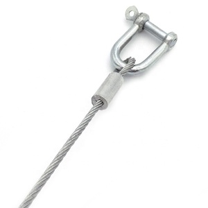 3.0mm paslanmaz çelik tel römork çekme kablosu ile galvanizli D pranga - Product Image 2