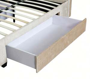 Бесплатный образец этана Аллена вайярда, стеганная двуспальная черная кроватка - Product Image 6