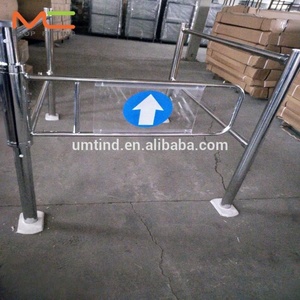 Puerta oscilante de barrera unidireccional para supermercado, diseño mecánico de acero de un solo lado para almacenamiento y control de acceso a tiendas - Product Image 6