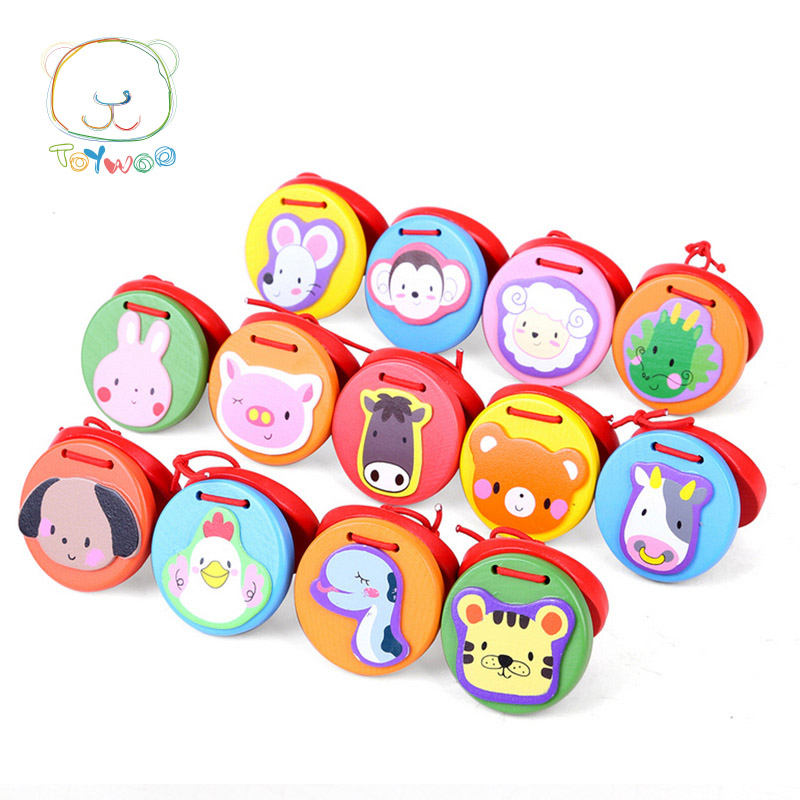 Высококачественные деревянные Мультяшные каштаны Музыкальные инструменты для просвещения игрушки