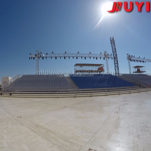 Silla de asiento abatible para estadio de plástico con puntal de acero para blanqueador al aire libre Neptune - Product Image 3