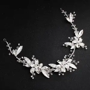 Elegant handmade crystal rhinestone wedding bridal hair accessories