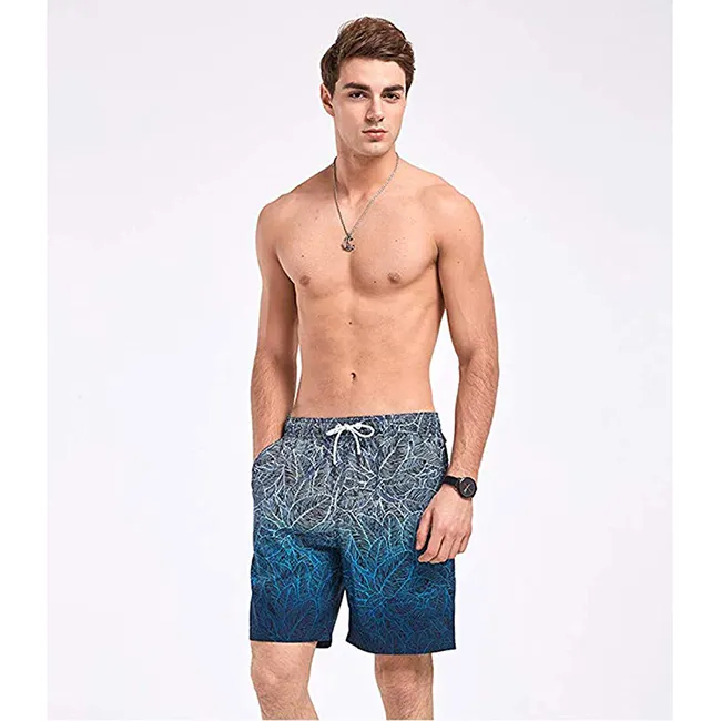 Atacado Em Branco 4 Way Stretch Board Shorts Desgaste da Natação Praia Surf shorts