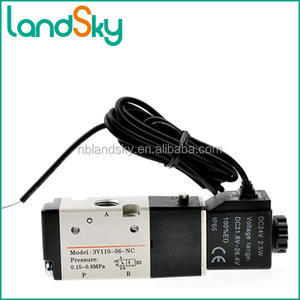LandSky12vソレノイドバルブエア3V110 06内部パイロットまたは外部パイロット3ポート2位置 - Product Image 3
