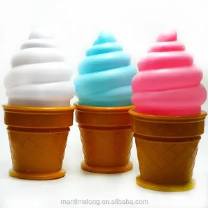 Ice Cream Cone Shaped Night Light Ledขายส่งฐานแสงกลางคืนMini Night Light