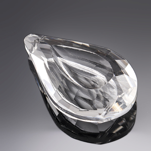 공장 뜨거운 판매 싸구려 사용자 정의 클리어 샹들리에 유리 크리스탈 램프 프리즘 부품 매달려 펜던트 크리스탈 드롭 - Product Image 4