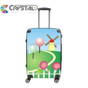 定制设计黑色粉红色灰色蓝色绿色复古abs + pc手提箱旅行行李箱，3件拉杆箱行李箱