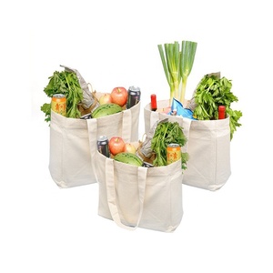 Bán Buôn Tùy Chỉnh In Sinh Thái Thân Thiện Tái Chế Đồng Bằng Hữu Cơ <span class=keywords><strong>Tote</strong></span> Mua Sắm Tái Sử Dụng Vải Bông Túi - Product Image 1