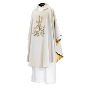 Clergy गोथिक Vestment Chasuble मखमल पदक