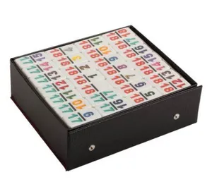 number embossed double 18 domino game