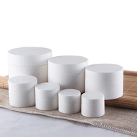 Recipientes cosméticos reycled pp 3oz, pote de creme de luxo fosco para uso pessoal