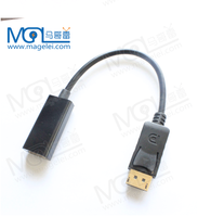 Câble convertisseur mâle vers HDMI femelle, service OEM, 4K*2K, grand câble DP vers HDMI mâle vers femelle pour ordinateur