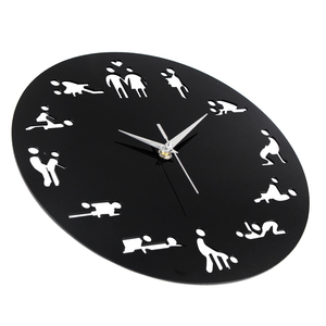 <span class=keywords><strong>Horloge</strong></span> murale moderne de décoration intérieure avec motif de position sexuelle (T5474) - Product Image 3