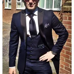 Abito da Uomo su Misura 2025, Completo da Matrimonio Slim Fit per Uomo, 3 Pezzi (Giacca+Pantaloni+Gilet) - Product Image 1