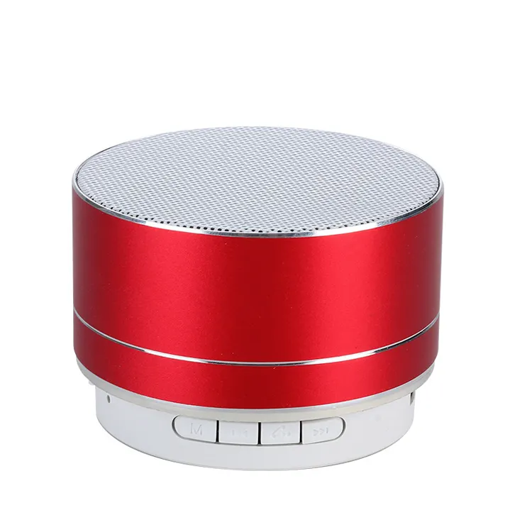 2022 Trending Producten Draagbare Speaker Goedkope A10 Led Bluetoothes Speaker Met Metalen Draadloze Speaker