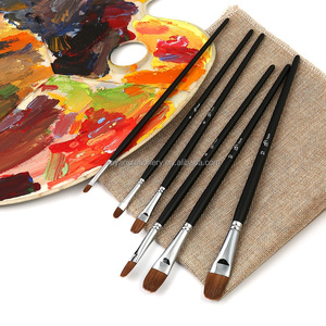 Di alta Qualità Nocciola Red Sable (donnola) Olio Artista <span class=keywords><strong>Pennello</strong></span> <span class=keywords><strong>Set</strong></span> per la Pittura - Product Image 5