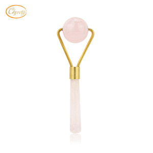 Quartz Rose naturel Massage Facial Cristal Pierre Corps Masseur Jade Rouleau Derma Soin <span class=keywords><strong>IceRoller</strong></span> Élimination Des Rides Outil De Beauté - Product Image 3