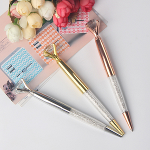 ¡Jingda marca regalo de boda, recuerdo de pluma de diamante Logotipo de diamantes de oro rosa de cristal - Product Image 3