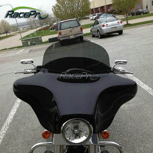 <span class=keywords><strong>Tint</strong></span> tối xe máy Polycarbonate 10 "kính chắn gió cho Harley Davidson siêu cổ điển tri-glide 1996-2013 - Product Image 2