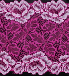 Viền Ren Jacquard Đàn Hồi Hai Màu Rộng 18Cm - Product Image 1