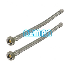 Nzman 59 inch bện Ống thép không gỉ-3/8 "Nữ nén chủ đề x 1/2" IPS nữ thẳng chủ đề vòi kết nối - Product Image 6