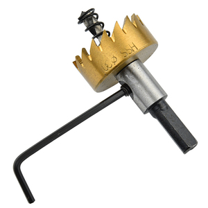 Juego de 5 unidades de acero de alta velocidad, abridor de agujeros Chapado en titanio, lámina de metal, 16-30mm - Product Image 2