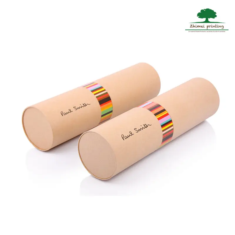 Cylinder package cardboard custom printed mailing tubes round paper tube packaging for shipping or postal