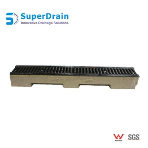 Ledfre — couvercle de vidange de trench en béton, en <span class=keywords><strong>fonte</strong></span> brute, canal de drainage, en polymère, avec râpe - Product Image 4