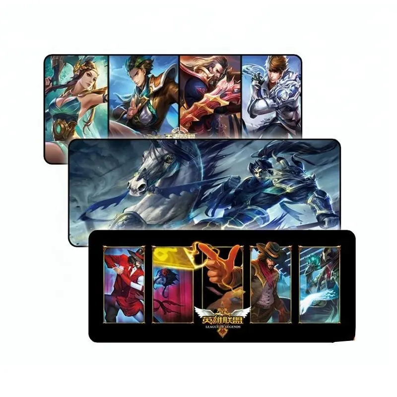 Natural materials league of legends large no smell mouse mat locking edge gaming mouse pad