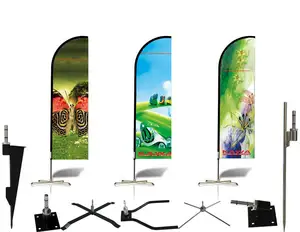 Stand Banners Outdoor Beach Flag Banner Stand For Advertising