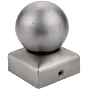 3 Inch Steel Ball Post Cap Fence Post Cap For Pipe End