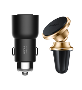 Versión global Roidmi 3S Cargador de coche Música 4,2 USB Puerto dual Android IOS Cargador de coche compatible - Product Image 5