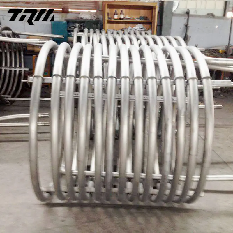 Titanium cooling coil for water cooling system