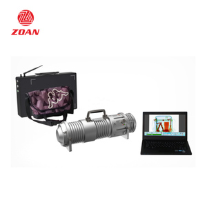 3D çok açılı X Ray dedektörü ile taşınabilir siyah güvenlik bagaj tarayıcı kişisel güvenlik bagaj kontrol makinesi