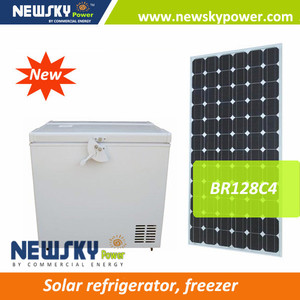 Br128c4, Dc solaire congélateur réfrigérateur solaire solaire congélateur coffre DC 12 V / 24 V auto reconnaissance - Product Image 1