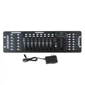 Konsol Lampu Panggung 192 Kanal DMX 512, Pengontrol Saklar Efek Komputer Laser DJ