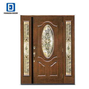 Fangda — panneau porte 3/4 en verre ovales, nouvelles parties de qualité, portes d'extérieur - Product Image 6