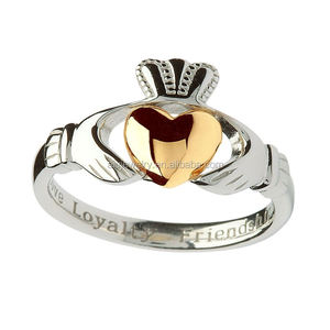 Bijoux en argent sterling sur mesure bague de mariage irlandais <span class=keywords><strong>Claddagh</strong></span> 925 bijoux bague de <span class=keywords><strong>claddagh</strong></span> personnalisée - Product Image 4