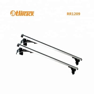Atlirack RR1209 Barre transversale <span class=keywords><strong>de</strong></span> toit en aluminium pour voitures à toit normal 120CM au-dessus <span class=keywords><strong>de</strong></span> 100kg <span class=keywords><strong>de</strong></span> capacité <span class=keywords><strong>de</strong></span> charge Serrure incluse - Product Image 1