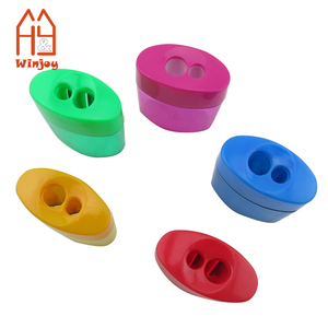 WInjoy ofrece sacapuntas mecánico de doble agujero de forma ovalada de plástico, sacapuntas cosmético de maquillaje - Product Image 6