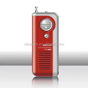 屋外携帯電話形状ラジオfm88-108mhz局fmウェイ低価格ミニポケットラジオ