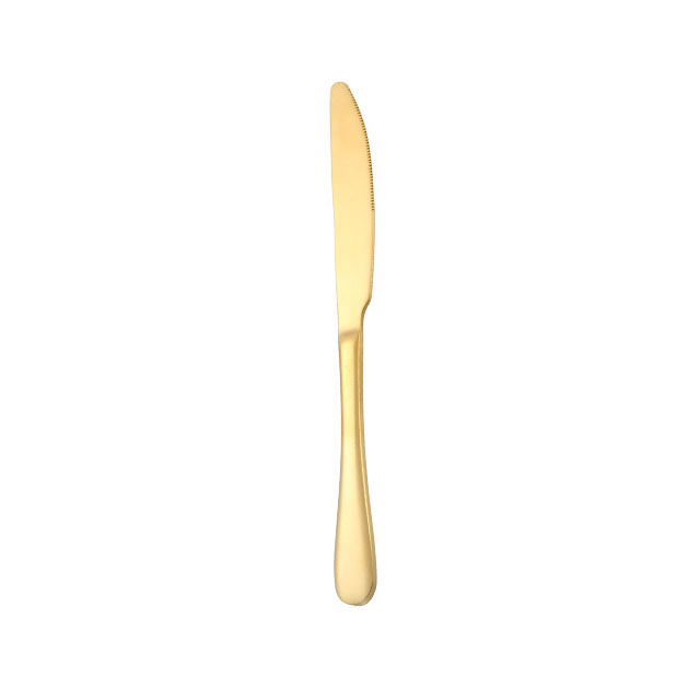 gold dinner knife