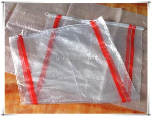 transparent pp woven bag for vegetable, potato, tomato, onion packing