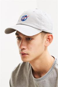 100 Twill katun biru laut topi ayah kosong tertekan topi Ayah kustom topi bisbol NASA bordir grosir