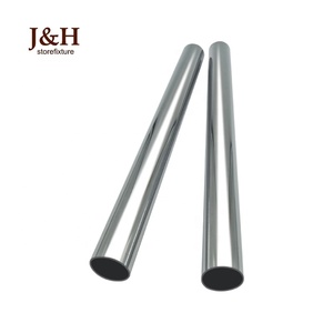 Cửa Hàng Ống Cố Định 0.8Mm 1.0Mm 1.2Mm Độ Dày Kim Loại Đường Kính 25Mm Ống Thép Mạ Chrome Ống Sắt Tròn Bạc - Product Image 2