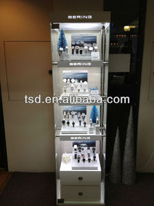 Vitrine de montre en <span class=keywords><strong>verre</strong></span>, en bois, <span class=keywords><strong>exposition</strong></span> murale, modèle, vente en gros, chine - Product Image 4