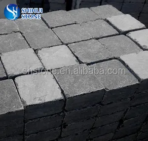 SHIHUI Chinese Blue Limestone Cheap Pavers Stepping Kerb Curb Stones For Paving The Garden Yard Cobblestones